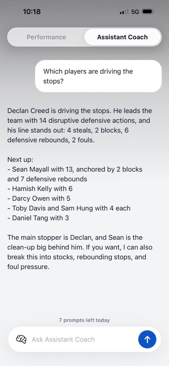 AI assistant coach